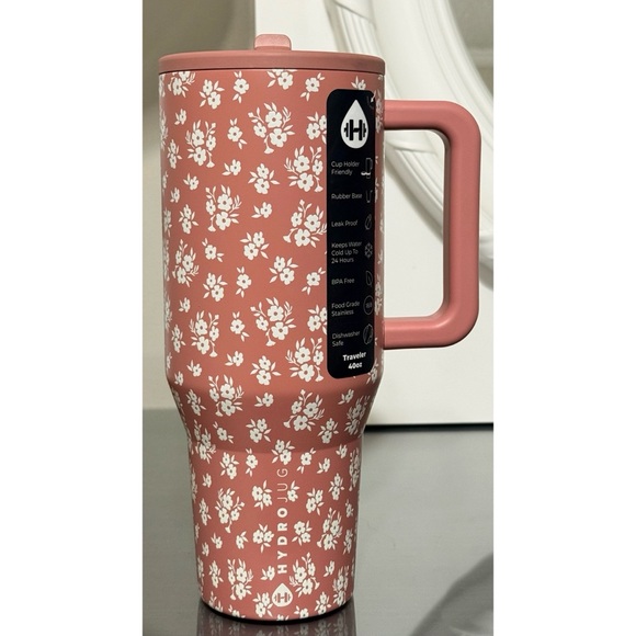 HydroJug‎ 40oz Traveler MAUVE MEADOW